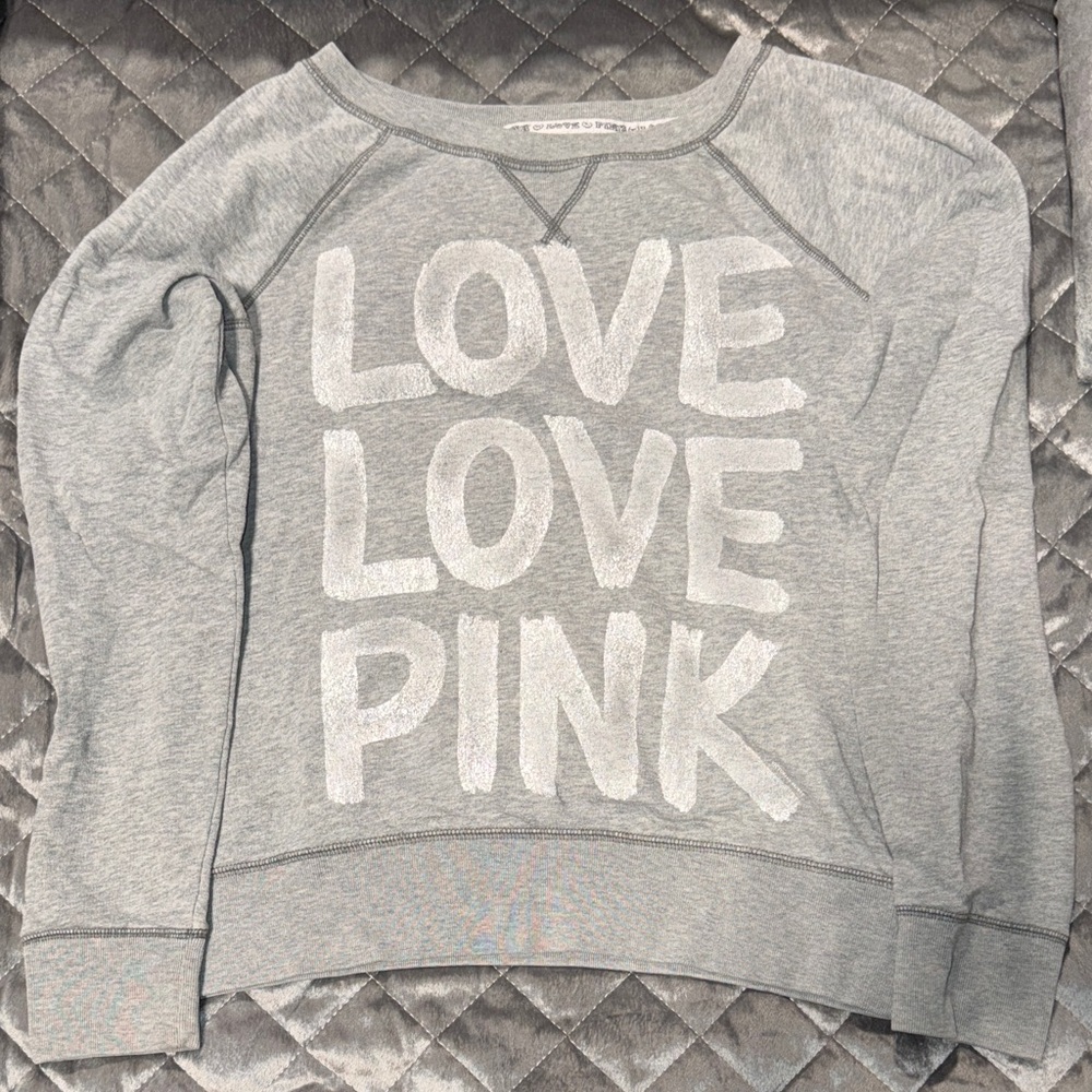 PINK Victoria's Secret Gray Sweatshirt